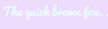 Image with Font Color EBFFFA and Background Color EEDCFC